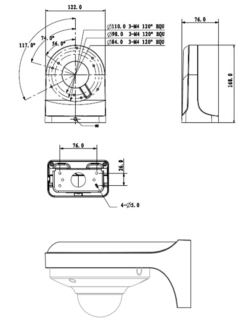 Wandhalterung Type A