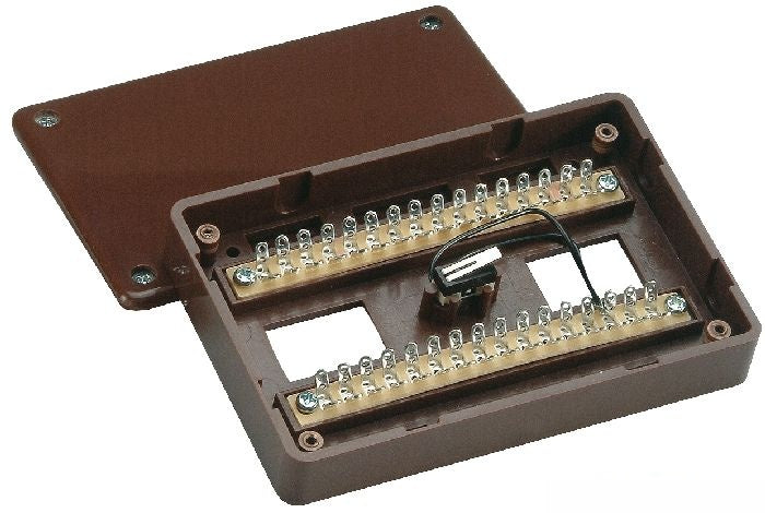 Aufputz-Lötverteiler 32-polig VdS C (braun) - VT4100B