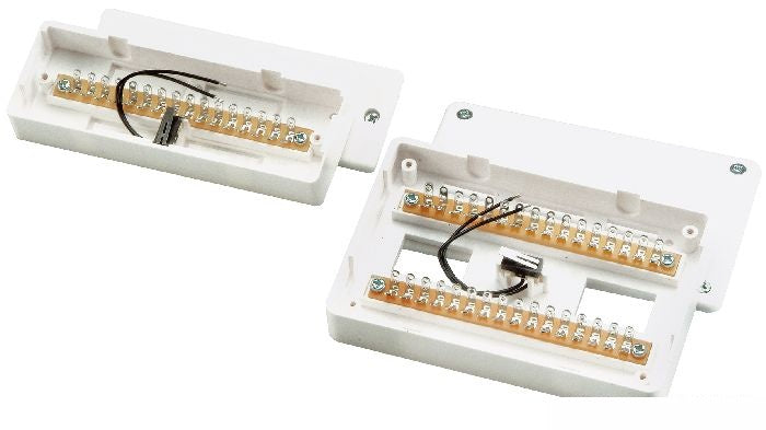 Aufputz-Lötverteiler 16-polig VdS C  (weiß) - VT4000W