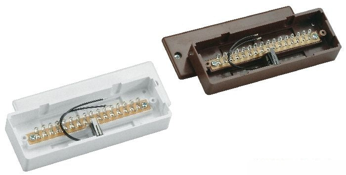 Aufputz-Lötverteiler 16-polig VdS C  (weiß) - VT4000W